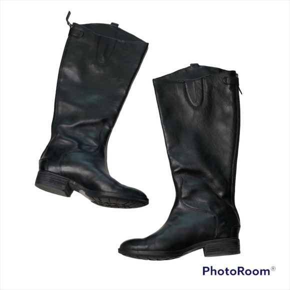 Sam Edelman Black Leather Penny Classic Equestrian Boots Sz 7 - Picture 2 of 8